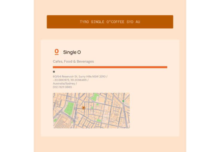 Pinpoint transaction locations